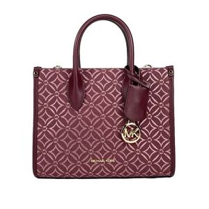 Michael Kors Mirella Burgundy Tote Bag